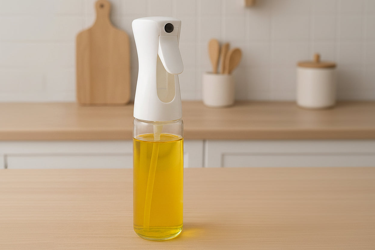 Plastic Oil Spray Bottle - Versatile Kitchen Gadgets (250 Ml Approx  With White Box)