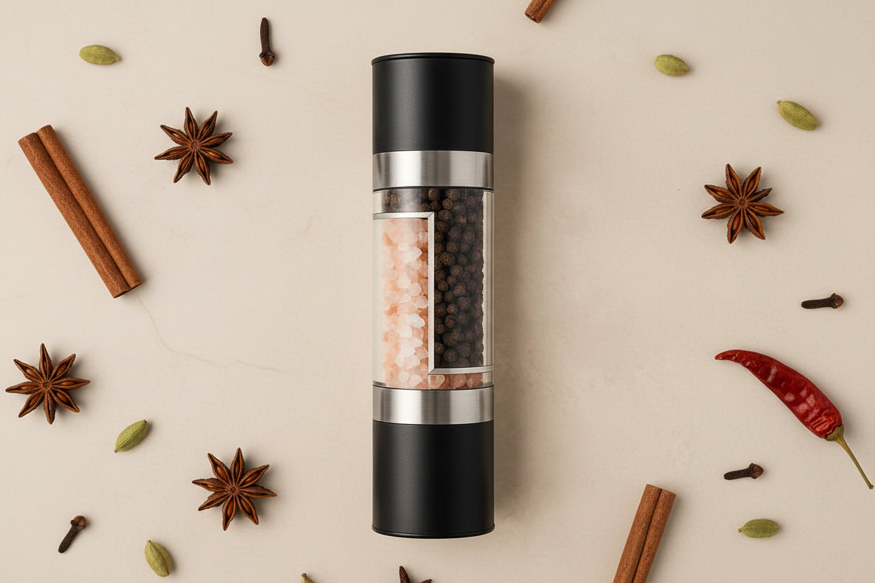 2-in-1 Stainless Steel Salt And Pepper Grinder